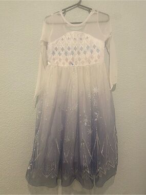 Elsa costume dress with wig. Dress up or for Halloween 3-4 year old